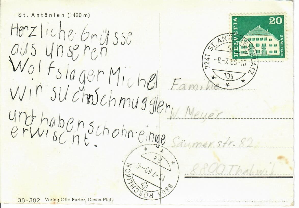 Cartes postales: St. Antönien – D'occasion à Hochdorf par Ziegel-16 1