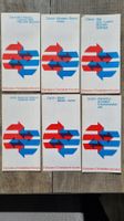 SBB Fahrpläne 6er Set - von 1971 Top Zustand! Rarität!