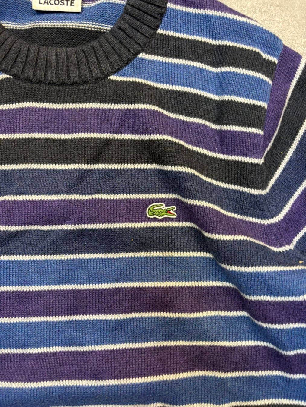 Lacoste Pullover & Sweatshirts: Lacoste Sweater gestreift – Grösse S – Gebraucht aus Werdenberg von hase.vintage 1