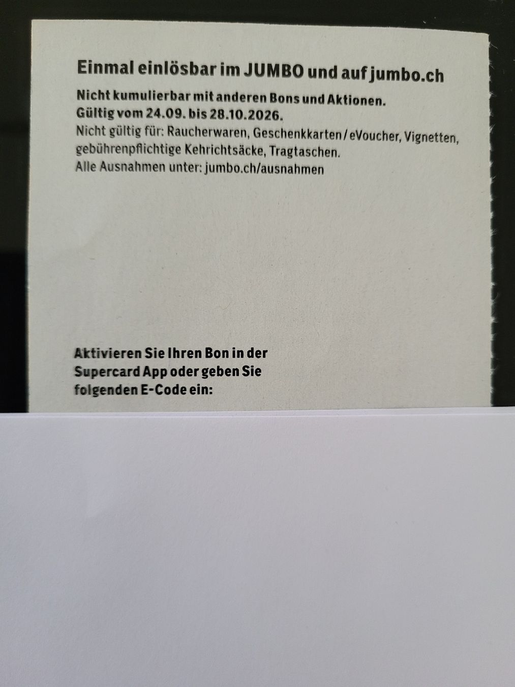 Jumbo Gutscheine: Jumbo 10% – Neu (gemäss Beschreibung) aus Therwil von Hexe13 1