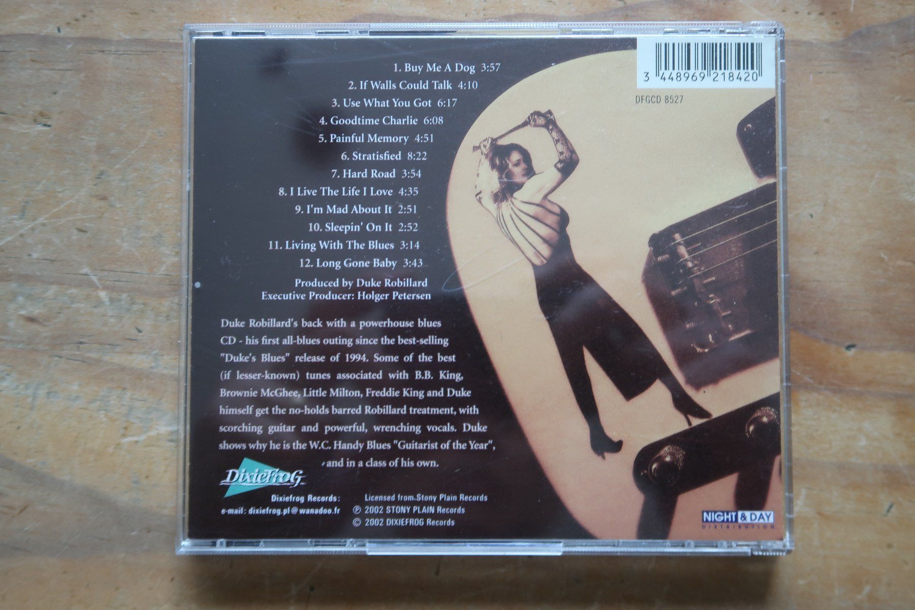 CD: DUKE ROBILLARD - LIVING WITH THE BLUES - CD – Usato da Basel venduto da Patiscat 1