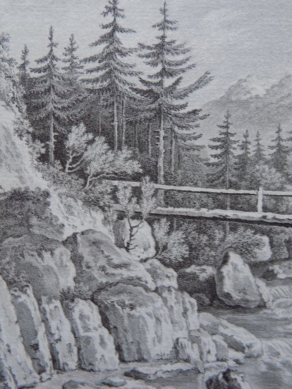 Gravures: Pont de Bellegarde Jaun – D'occasion à Risch par Rischli15 4