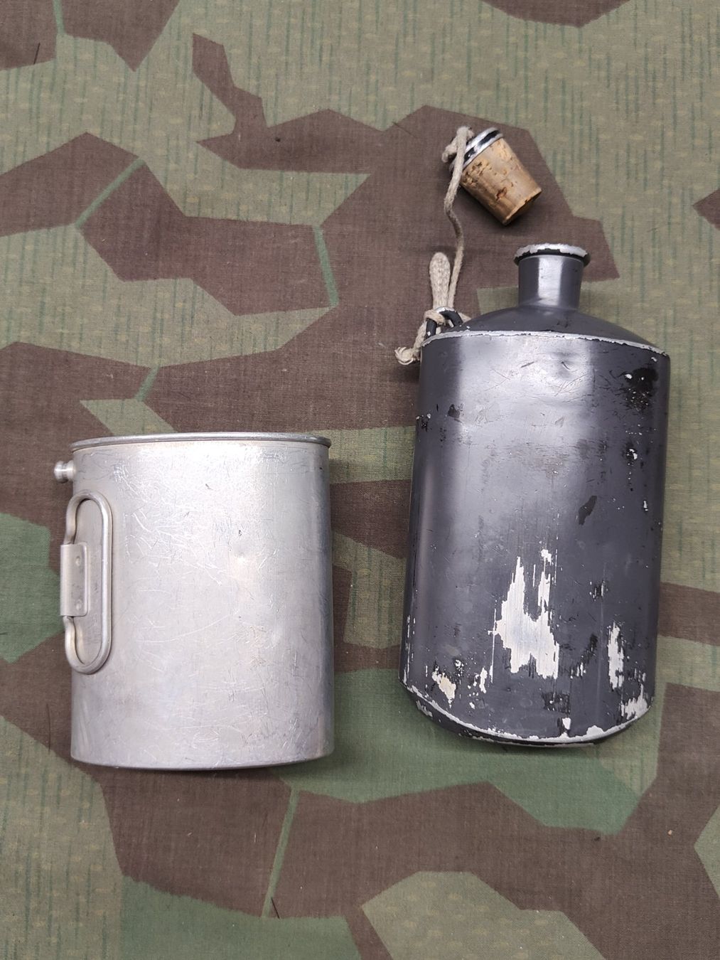 Schweizer Armee Uniformi: Feldflasche Ord. 1932/35 – Usato da Bauma venduto da SwissMilitaria 2