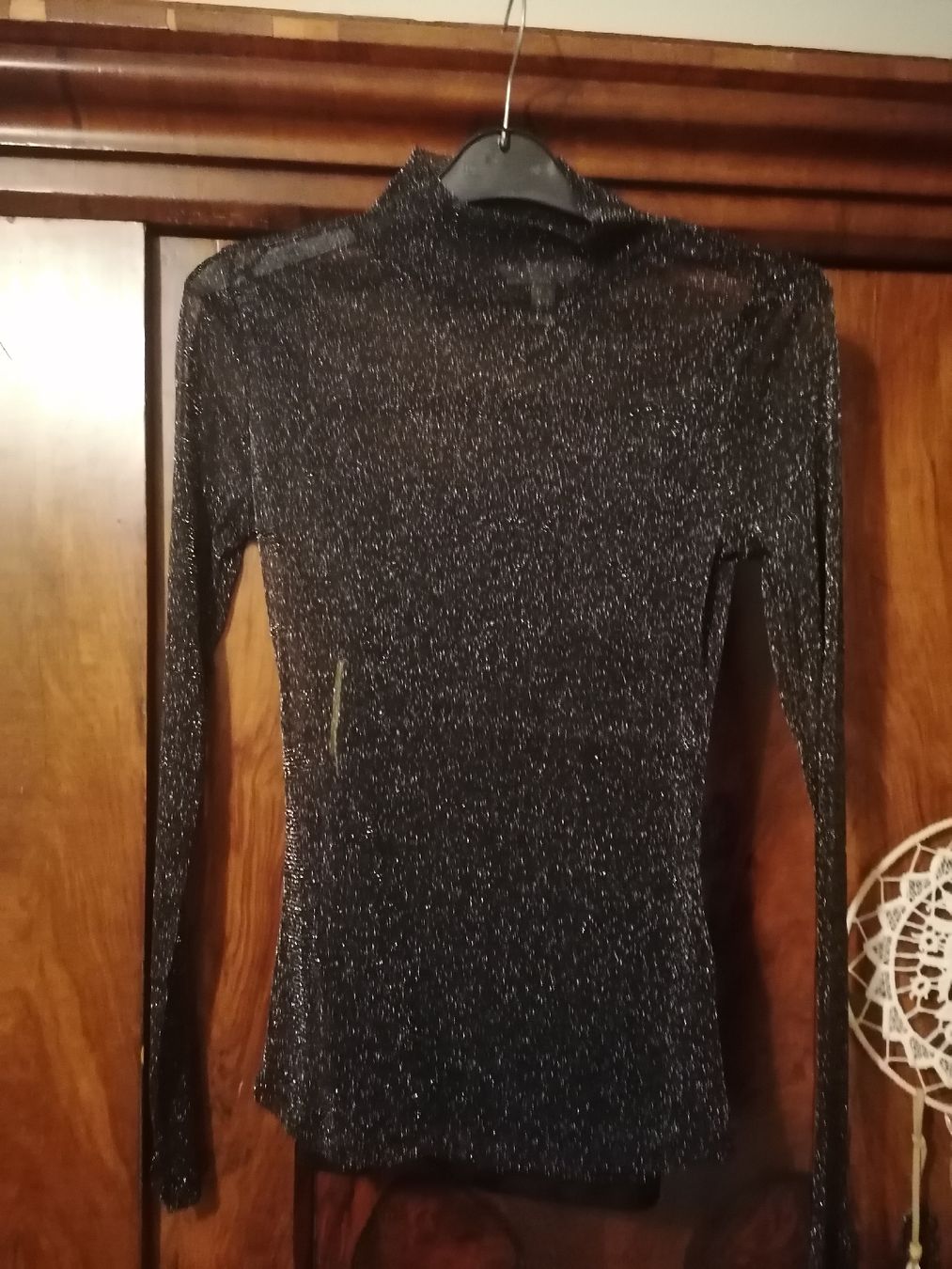 Top: Shirt transparent mit Stehkragen – Nuovo e nell'imballaggio originale da Sempach venduto da .1SecondBrands. 1