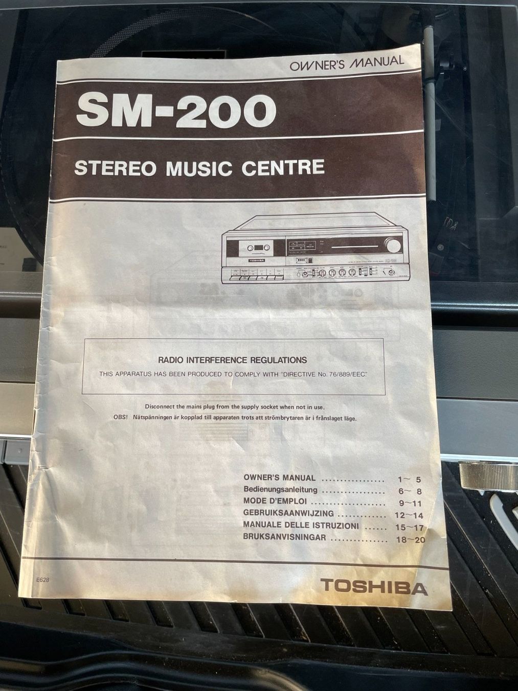 Toshiba Giradischi: Toshiba SM - 200 – Usato da Morbio Inferiore venduto da Ecod 3