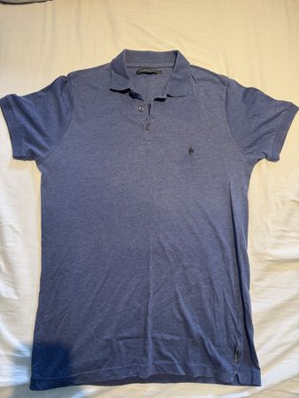 French Connection Herren Poloshirt, Gr. L, blau, gebraucht