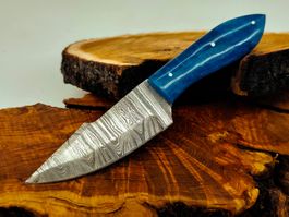 Geprüft! 1A Knife Faltenstahl DAMASCUS Damast Jagd Messer