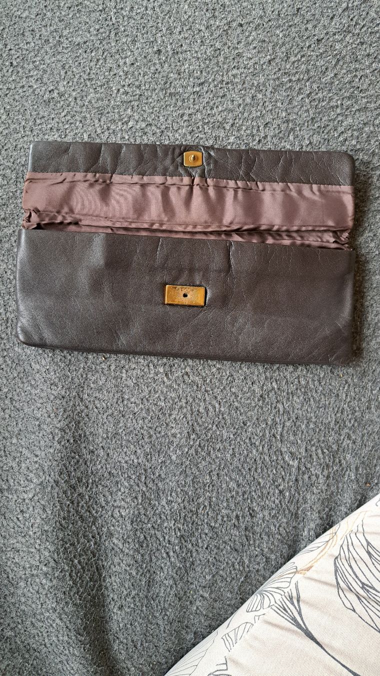 Taschen für Damen: Braune Clutch - Vintage Handtasche – Gebraucht aus Riehen von Chimpara 2
