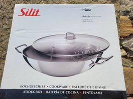 Silit Wok 36cm, Edelstahl unbenutzt