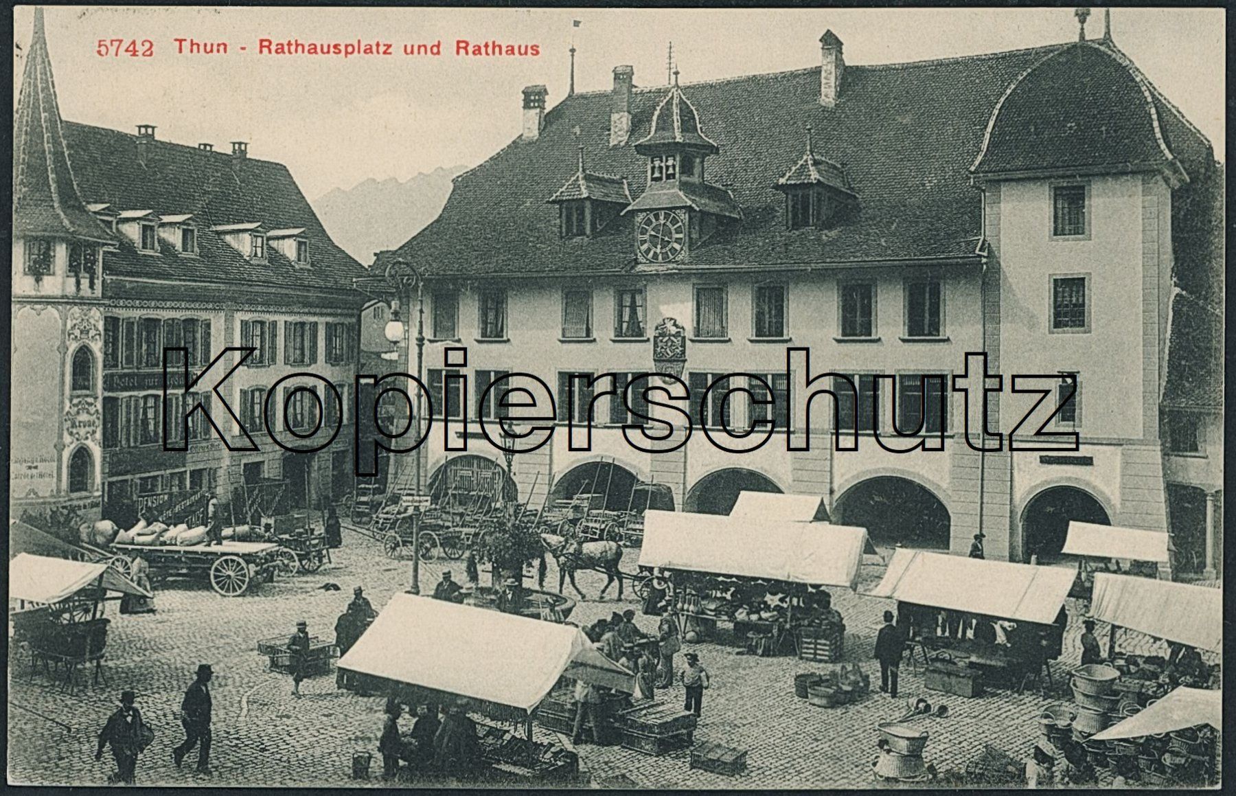 Cartoline postali: BE Thun - Markt – Usato da Schindellegi venduto da Jonathan77