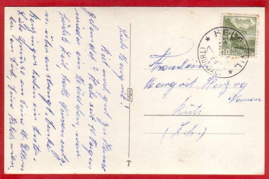 Cartoline postali: HELDSWIL, TEILANSICHT, GUTER ZUSTAND – Usato da Grüningen venduto da Kartensammler 1