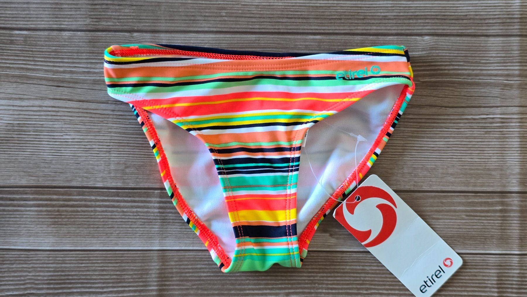 Costumi da bagno: Etirel Bikinihose - 98 - Bunt gestreift – Nuovo (secondo la descrizione) da Thalwil venduto da VitaMini
