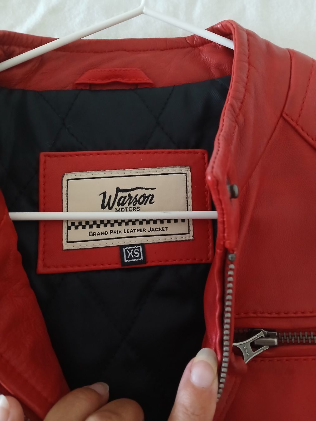 Vestes: Warson rote Lederjacke echt LederXS – Neuf (Voir description) à Fislisbach par Quirlig07 1