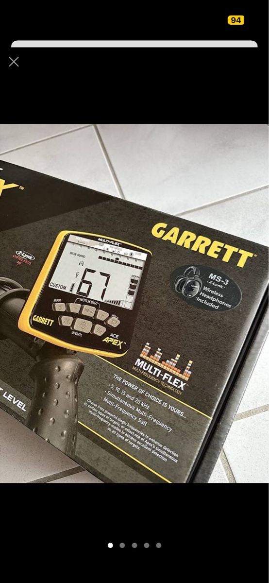 Tutte le macchine: Metalldetektor Garrett Ace Apex – Nuovo e nell'imballaggio originale da Bolken venduto da Romeo80