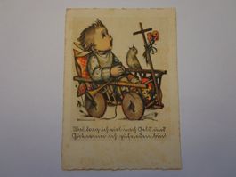 Antike Postkarte Ansichtskarte Kind im Wagen 1935