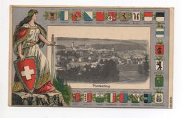 Präge-AK HELVETIA Porrentruy