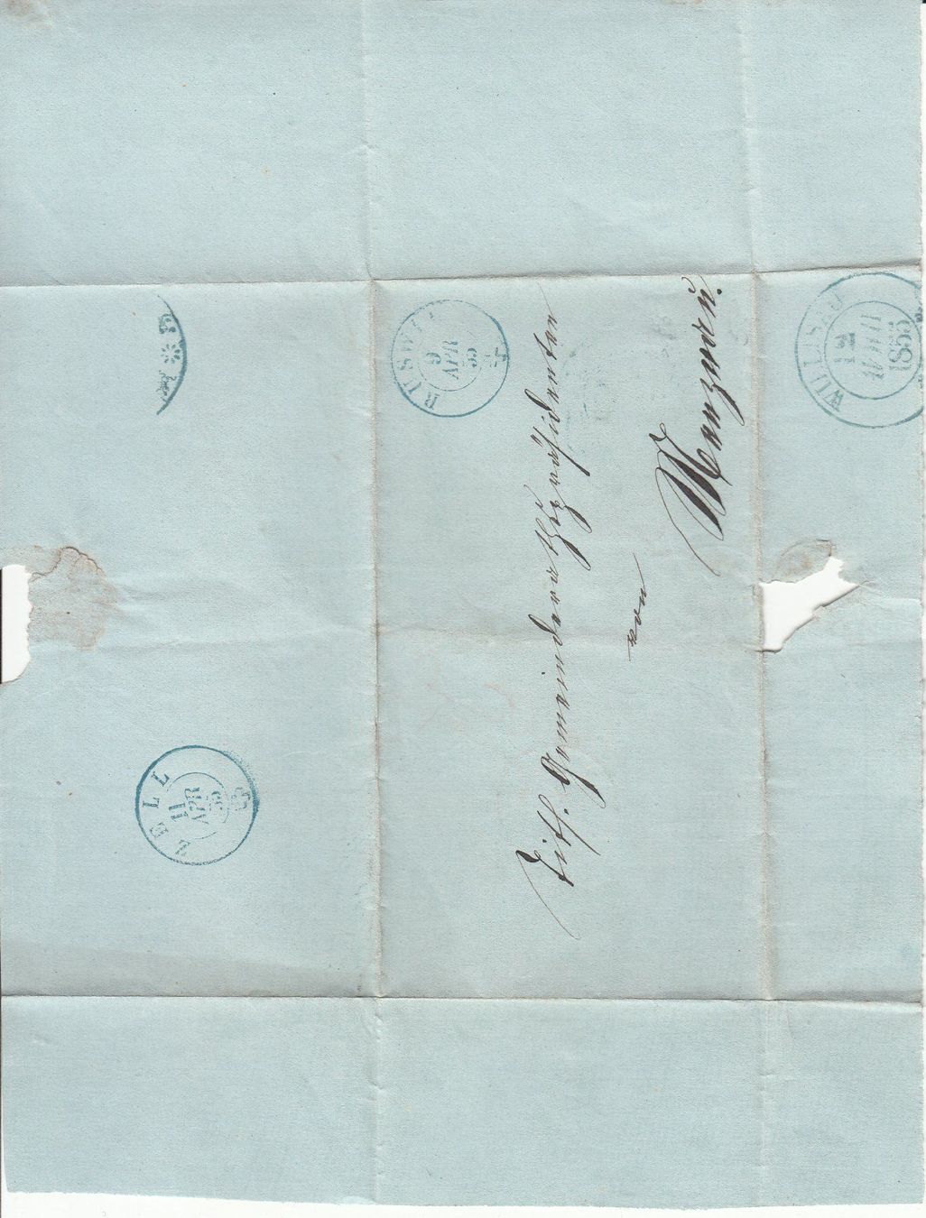 Alle Briefmarken: BOM Ruswil 1855, Irrläufer – Gebraucht aus Bürglen TG von StampGraf 3
