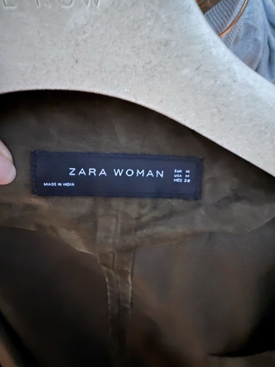 Zara Mäntel: Ledermantel Olivegrün Zara – Gebraucht aus Zürich von tina_lea 2
