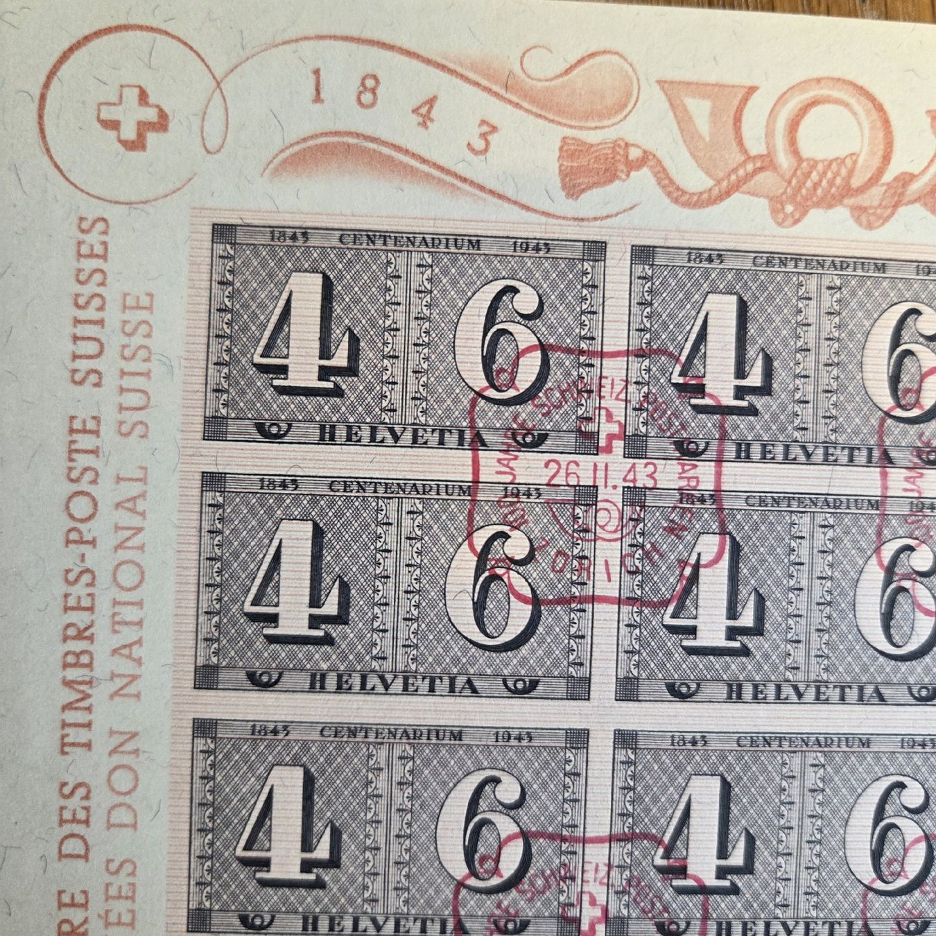 Tutti i francobolli: Briefmarken Block 4+6 Helvetia 1943 – Usato da Stans venduto da Ducati16 3