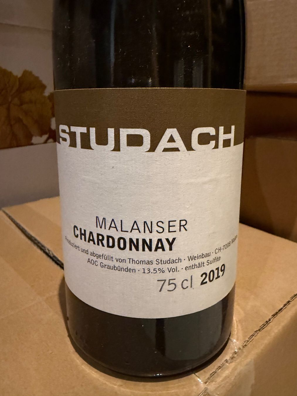 Studach Wein: Thomas Studach Chardonnay 2019 – Neu und originalverpackt aus Liestal von Rockthat 1