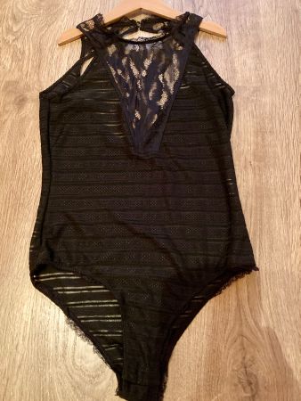 Body noir dentelle taille XS - MORGAN