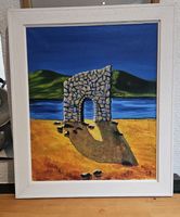 sehr schöne Originale Malerei in Holz Rahm 61x72cm《Art;2399》