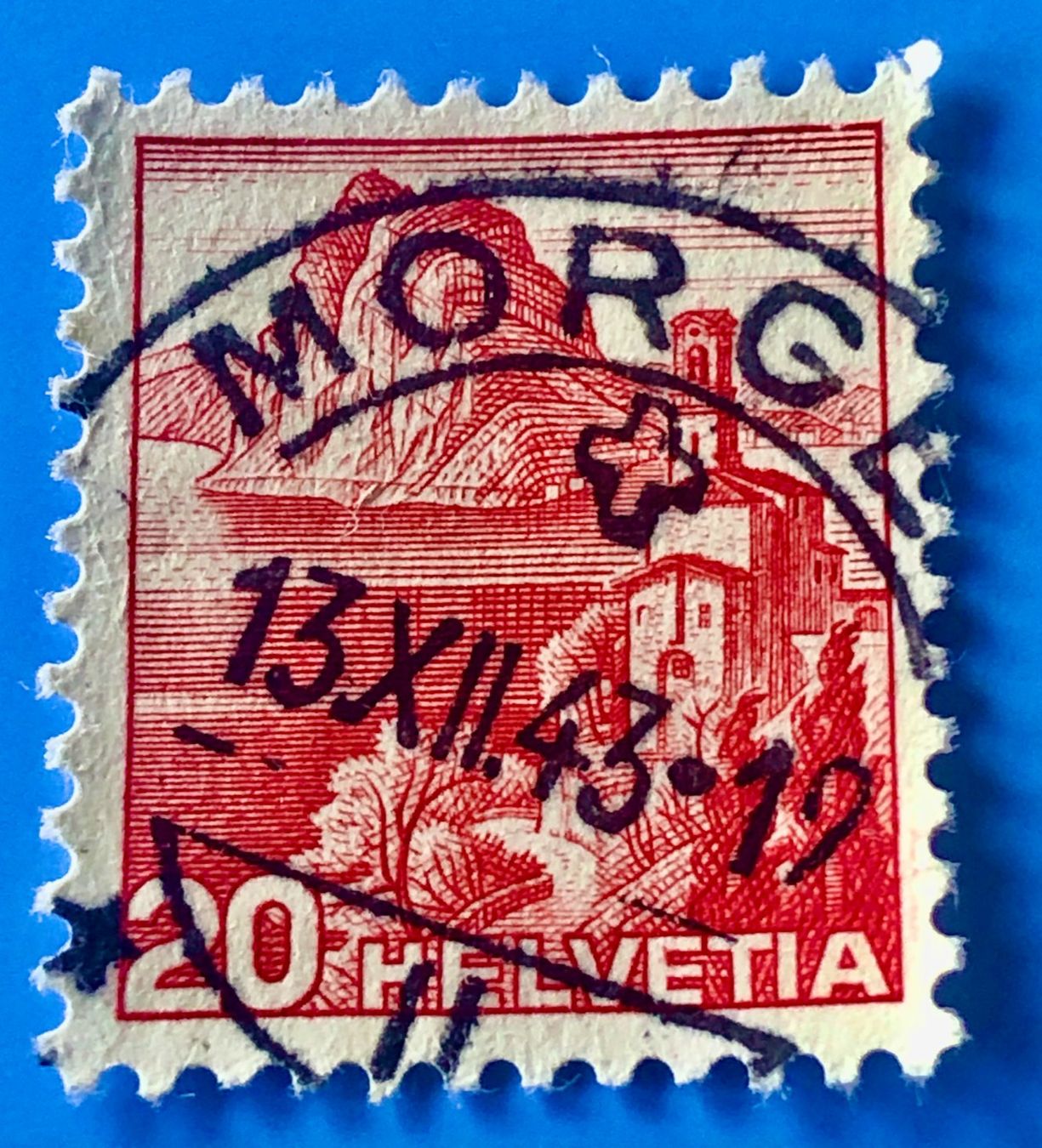 Tutti i francobolli: Nr.215 Landschaftsbilder Stempel  Morgen – Usato da Aarau venduto da Billa007