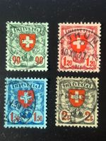 CH1924 - Ecussons oblitérés - Papier lisse - Zu 163-165