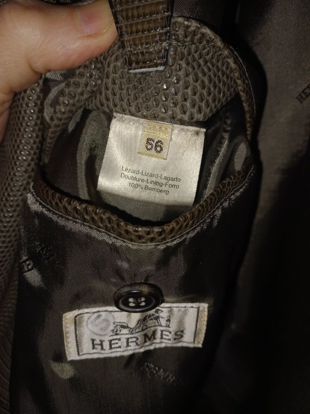 Hermès Giacche: Hermes Echsen Lederjacke Herren – Usato da St. Gallen venduto da DiesundDas. 1