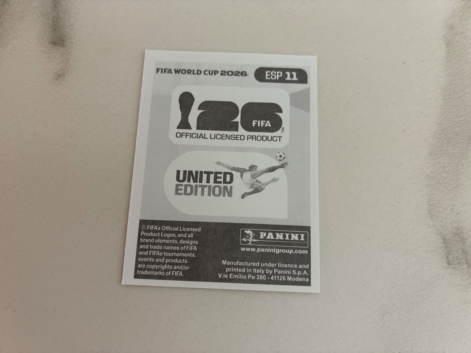 Panini Carte collezionabili: Panini WM 2026 Mexiko Sticker - ESP11 – Nuovo (secondo la descrizione) da Basel venduto da yac_h5js 1