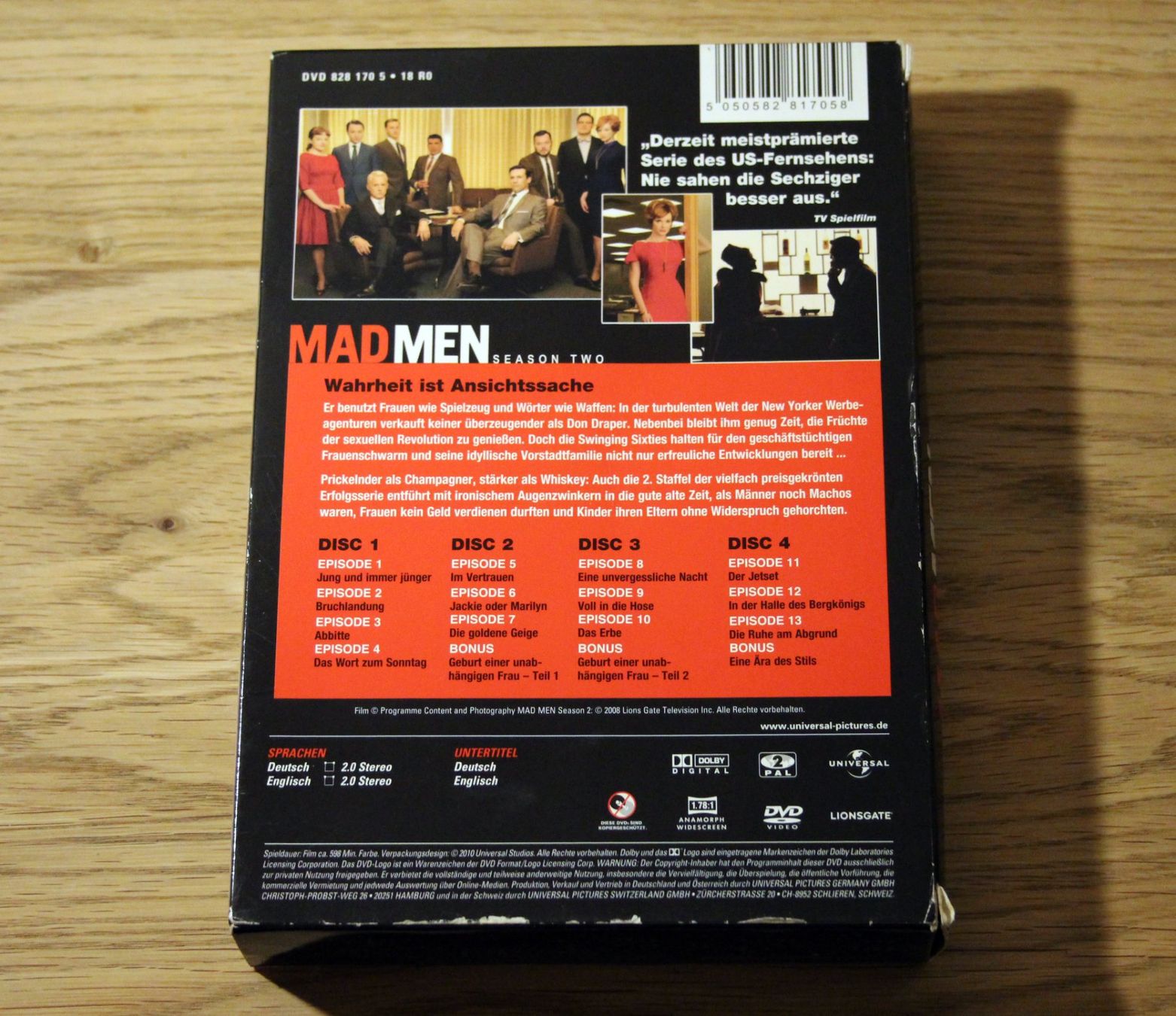 Alle DVDs: Mad Men - Season 2 - Deutsch – Gebraucht aus Münchenbuchsee von Chaoo 1
