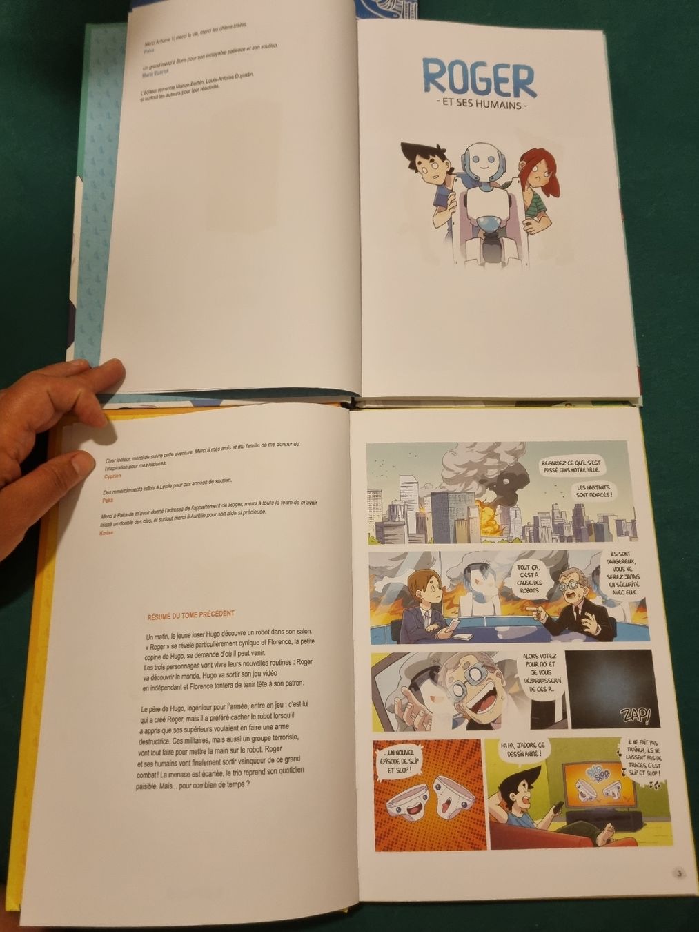 Fumetti: Roger et ses Humains - Tomes 1 & 2 - BD – Usato da Fribourg venduto da sal_5ln6 7