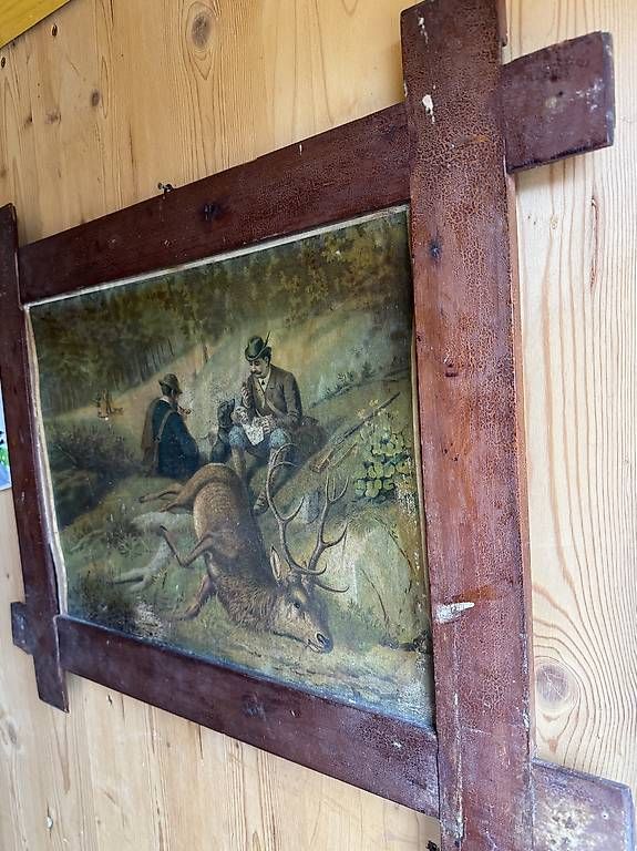 Foto & Immagini: Jäger alte Bilder in Holzrahmen  – Usato da Seuzach venduto da Wolf936 2
