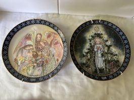 Sammlung Teller 1986 1988 von S. Wülfing Porzellan 2 Stk.