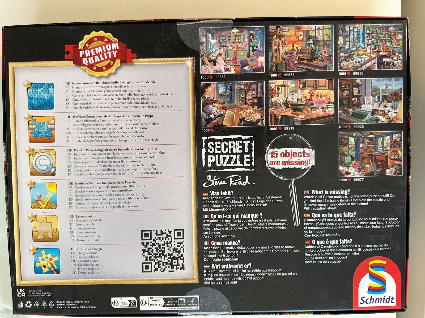 Puzzles: Schmidt 1000 Secret Puzzle "Vaters Werkstatt" – Gebraucht aus Zürich von babssusch 3
