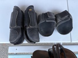Guêtres D’yon en cuir noires taille S/M