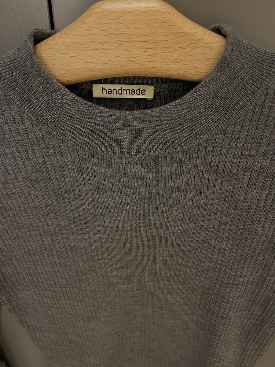 Maglioni & Felpe: Grauer Strickpullover aus Schurwolle und Seide, Gr. L – Usato da Schönenberg ZH venduto da mobalux1 1