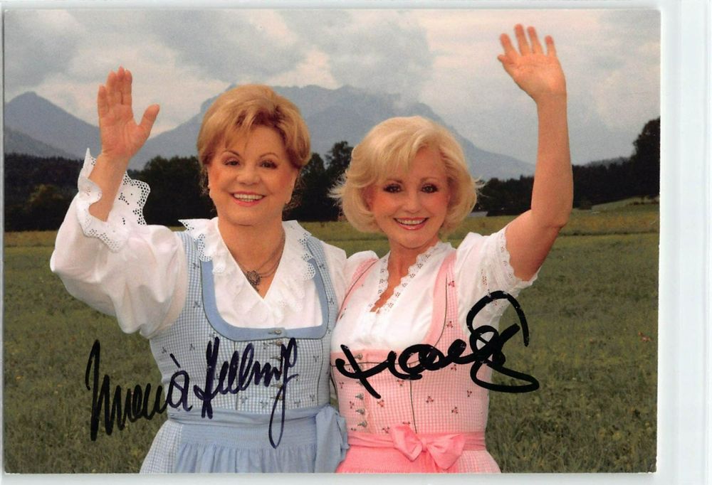 MARIA & MARGOT HELLWIG AUTOGRAMMKARTE - echte Unterschrift, (Gebraucht ...