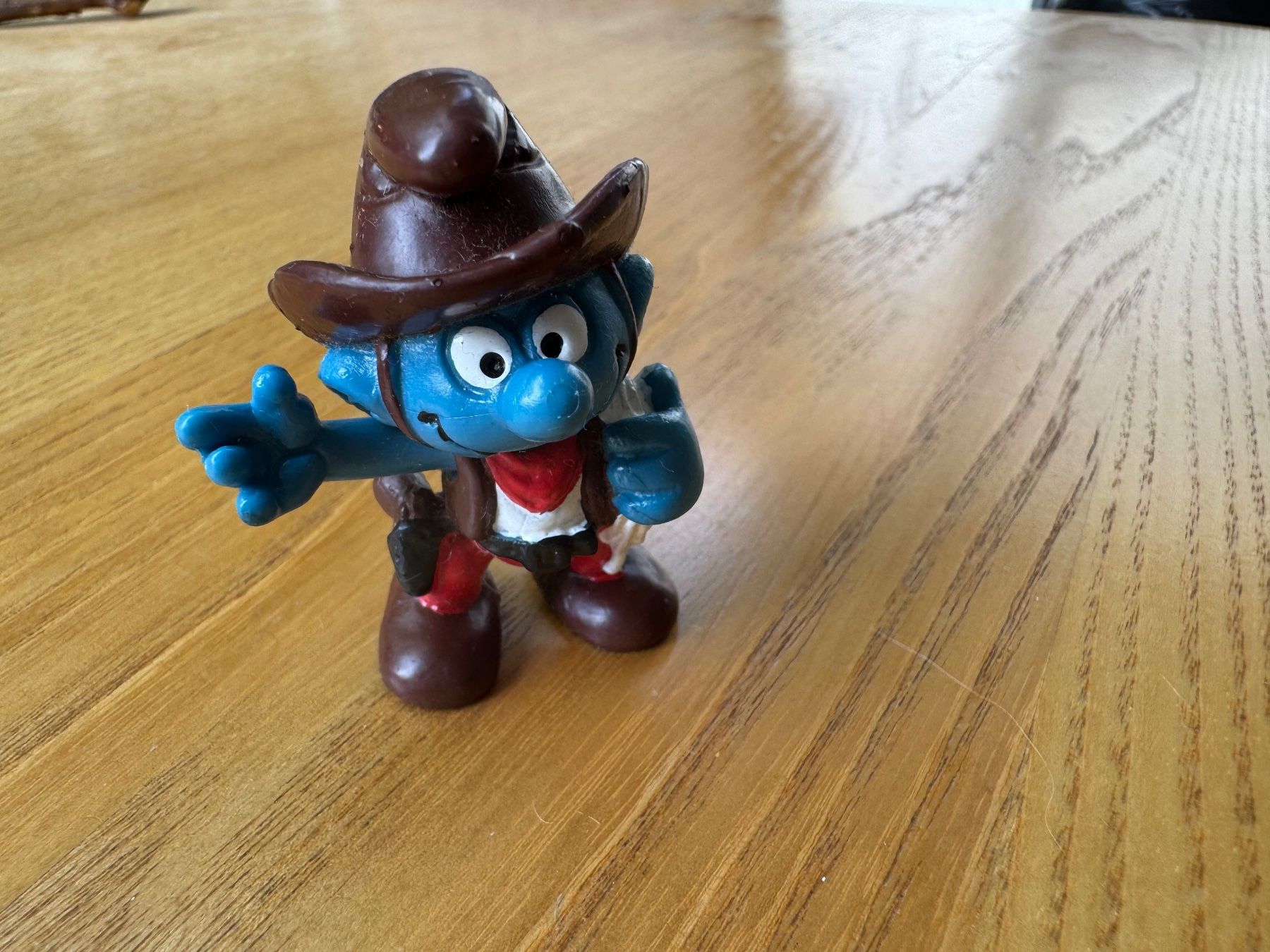 Schleich Figurines: Original Schleich Schlumpf - Cowboy-Schlumpf – D'occasion à Fislisbach par chili2006 1