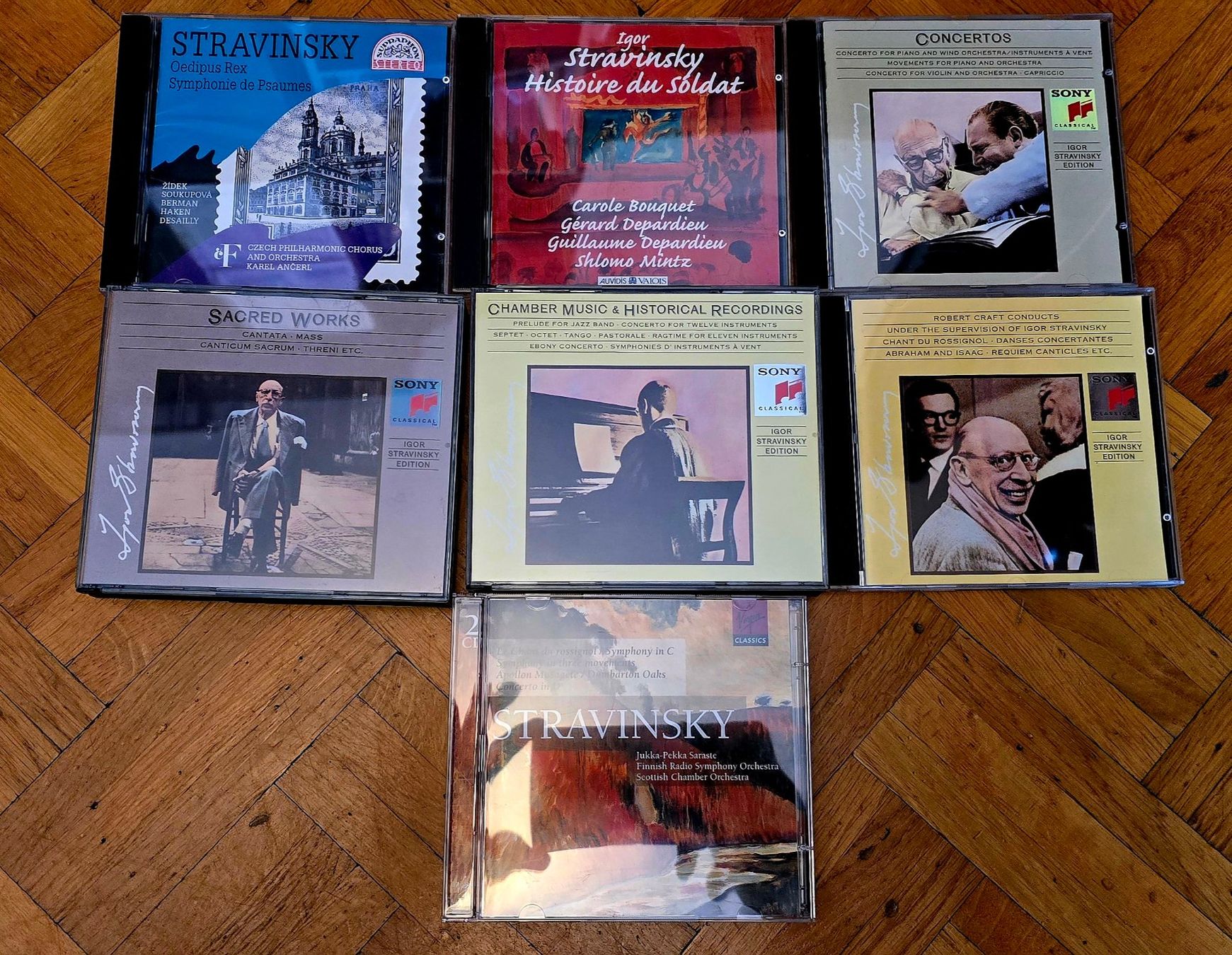 CD: Lot de 7 CD Igor Stravinsky – Sony Classical – Usato da La Tour de Peilz venduto da Helvetica-Raw