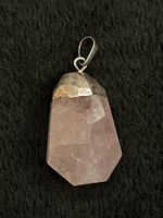Anhänger Rosenquarz Silber 800 925