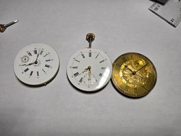 Lot de 3 anciens mouvement de montre de poche