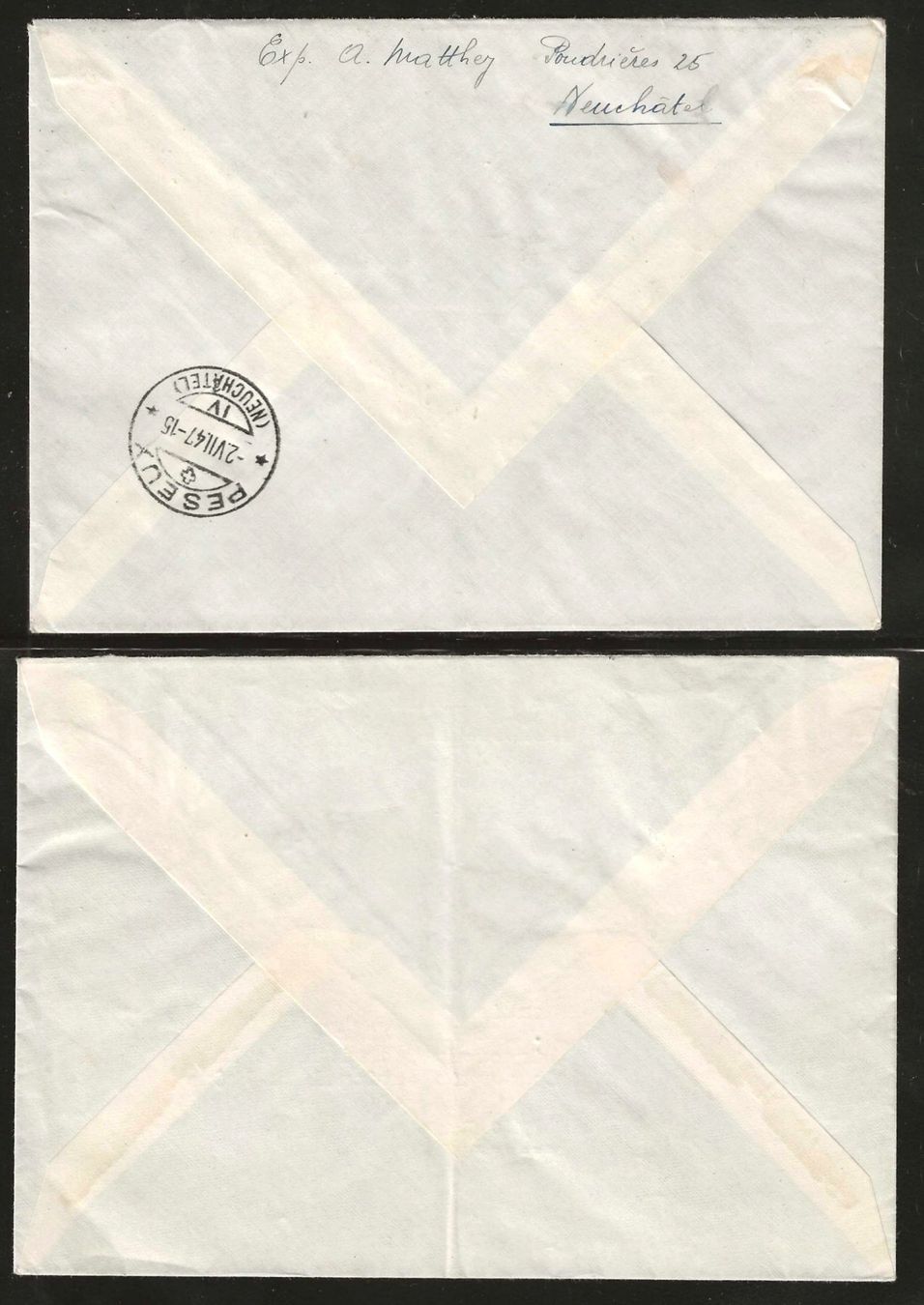 Tutti i francobolli: 1947 + 1948 : 2 Briefe mit Pro Patria Serie – Usato da Gümligen venduto da Geniusbuy 1