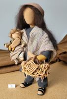 Schwarzenberger Krippenfiguren Frau mit Baby 27cm N30