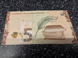 5 AZERBAIJAN 2022 banknote BEŞ MANAT UNC