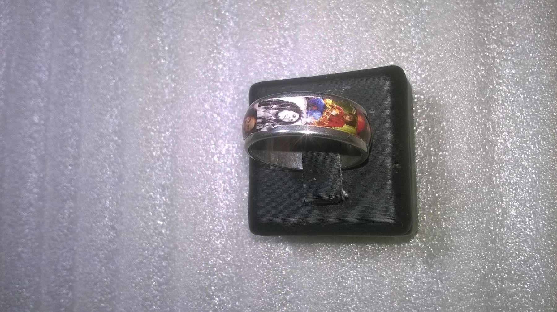 Anelli: ring edelsthal,,mit bobmarly der singer,,,glanzig – Nuovo (secondo la descrizione) da Basel venduto da bijoutrie_4 2