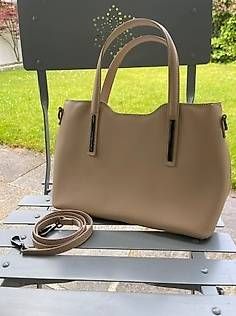 Handtasche beige elegant