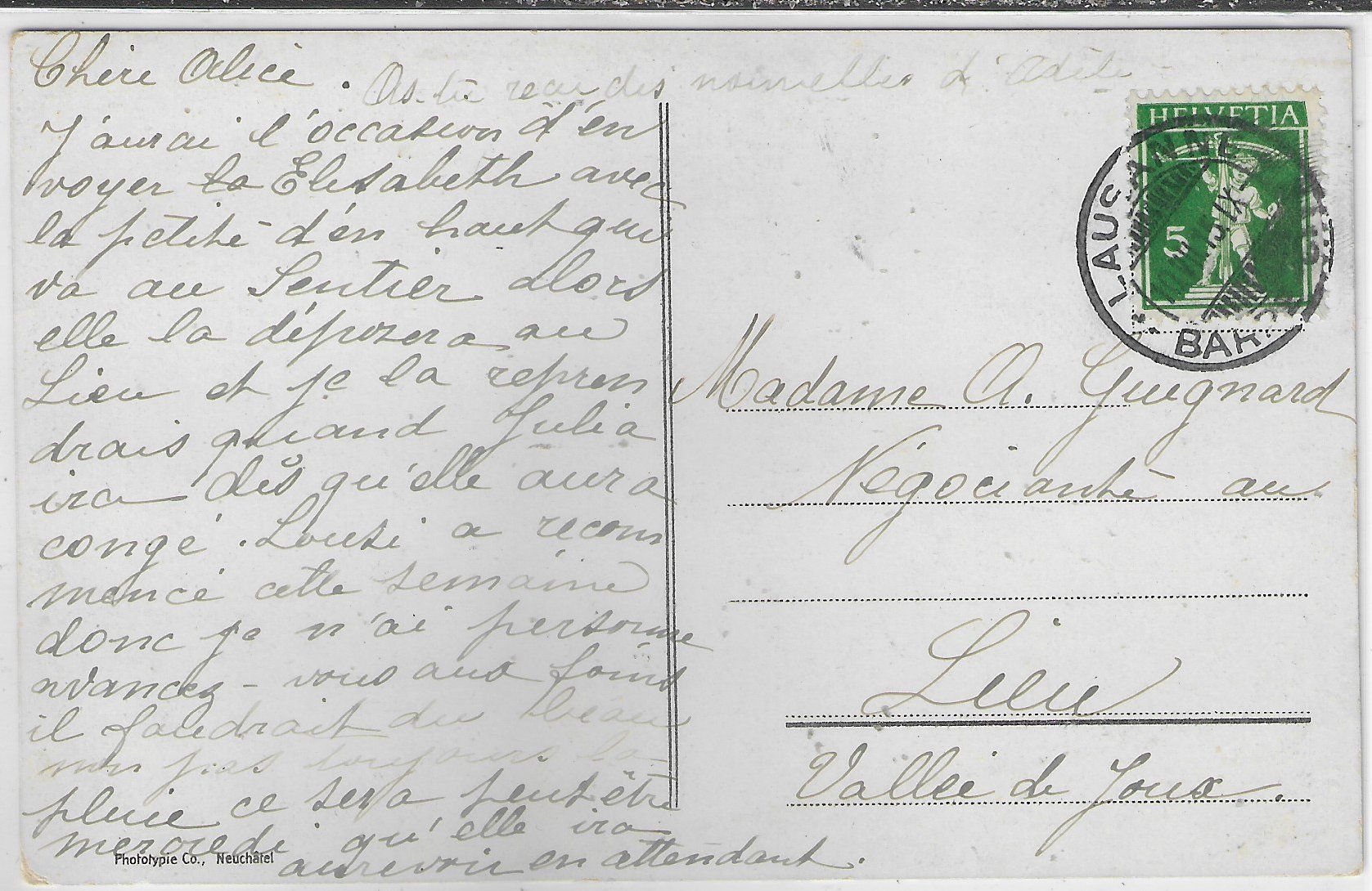 Cartoline postali: Lausanne-Ouchy - Panorama - Vue aerienne - Litho – Usato da Ettingen venduto da Kartenplanet 1