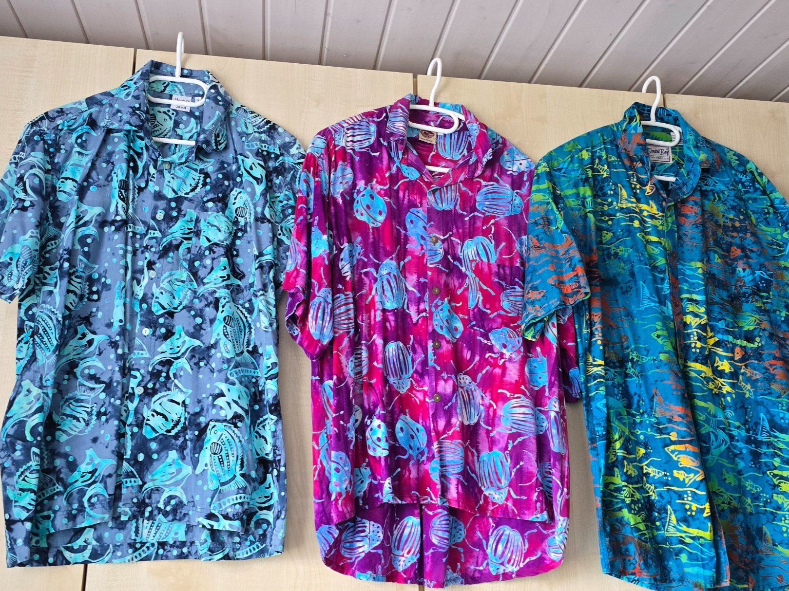 Camicie: Hemden handmade,  Java, Indonesien, 3 Stk. Vintage – Usato da Rheinau venduto da MakalekaAloha 3