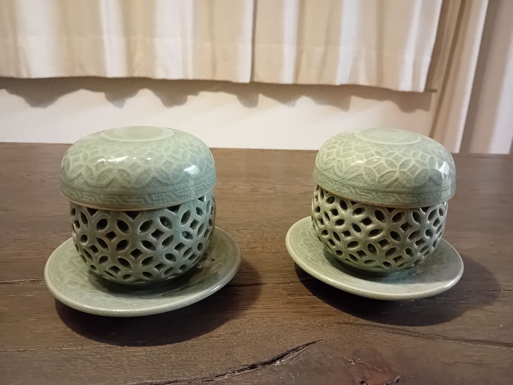 Geschirrsets: Koreanisches Tee-Set,  Celadon Geschirr, 8-teilig – Neu (gemäss Beschreibung) aus Elgg von Feuerpferd7777-1966 8
